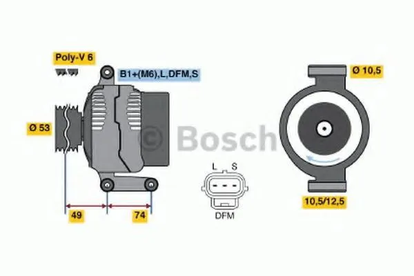 Генератор 0986042790 Bosch