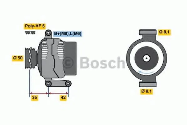 Генератор 0986045181 Bosch