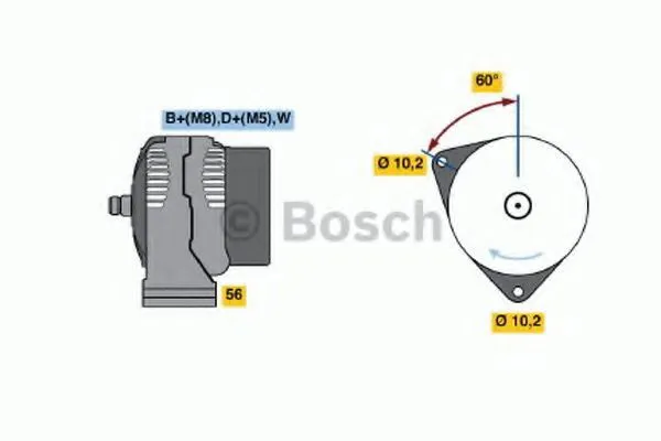 Генератор 0986046000 Bosch