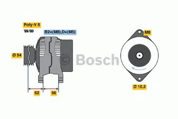Генератор 0986046150 Bosch