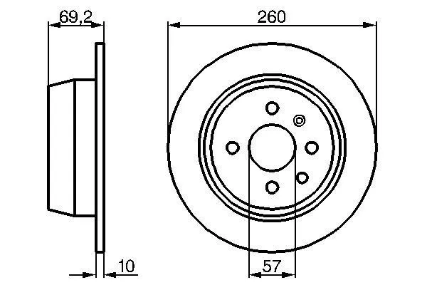 Тормозные диски 0986478086 Bosch