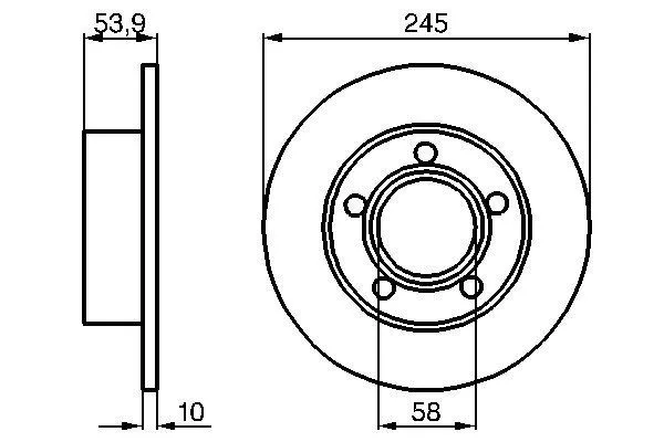 Тормозные диски 0986478461 Bosch