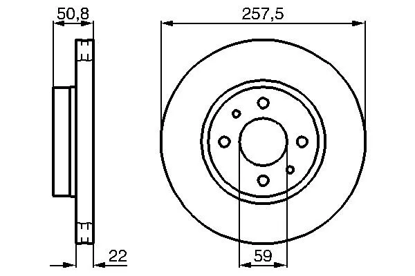 Передние тормозные диски 0986478512 Bosch