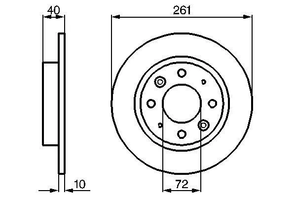 Тормозные диски 0986479018 Bosch