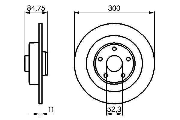 Тормозные диски 0986479083 Bosch
