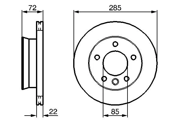 Передние тормозные диски 0986479212 Bosch
