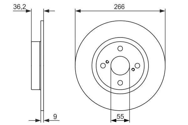 Тормозные диски 0986479335 Bosch