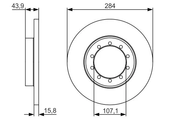 Тормозные диски 0986479A34 Bosch