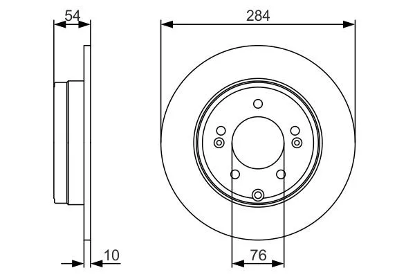 Тормозные диски 0986479A45 Bosch