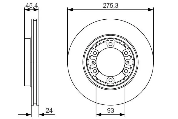 Передние тормозные диски 0986479R40 Bosch