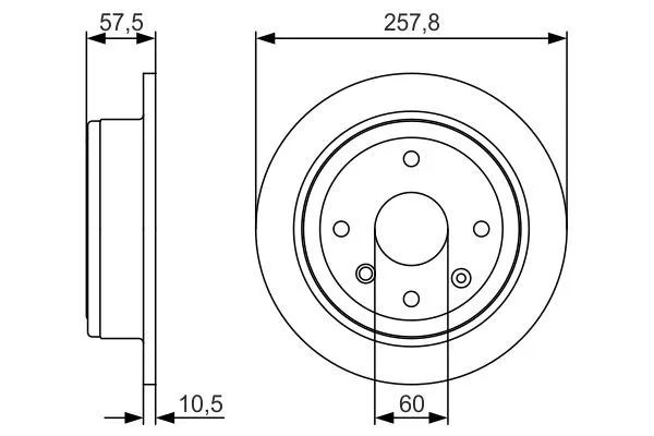 Тормозные диски 0986479S08 Bosch