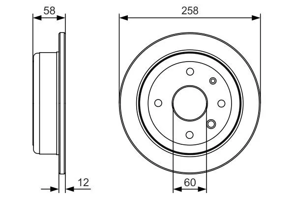 Тормозные диски 0986479T52 Bosch