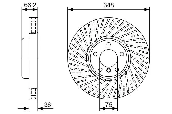 Передние тормозные диски 0986479W19 Bosch