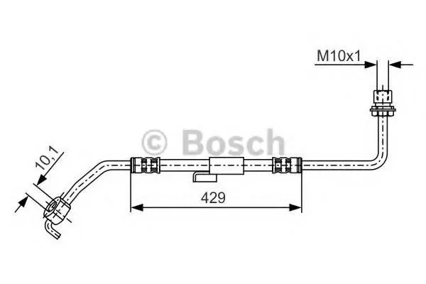 Шланг тормозной передний левый 1987476511 Bosch