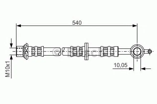 Шланг тормозной передний левый 1987476838 Bosch
