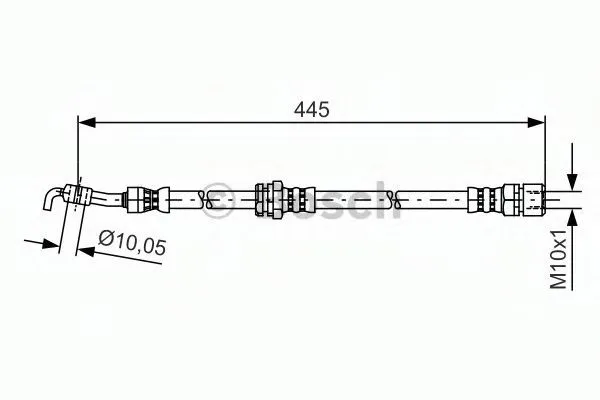Шланг тормозной задний правый 1987481386 Bosch
