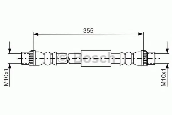 Задний тормозной шланг 1987481665 Bosch