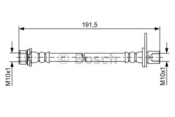 Шланг тормозной задний левый 1987481738 Bosch