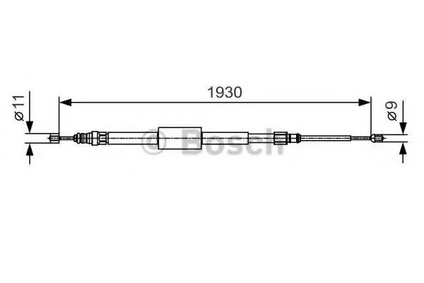 Задний трос ручника 1987482011 Bosch