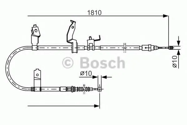 Задний правый трос ручника 1987482052 Bosch