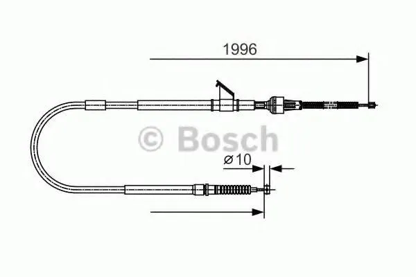 Трос ручника 1987482068 Bosch