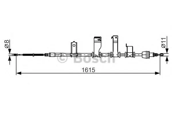 Трос ручника 1987482349 Bosch
