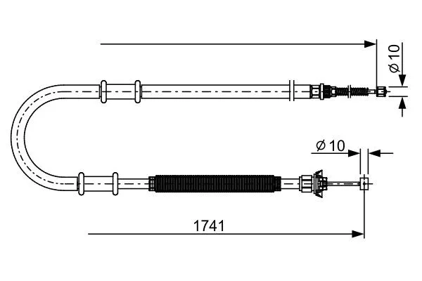 Трос ручника 1987482599 Bosch