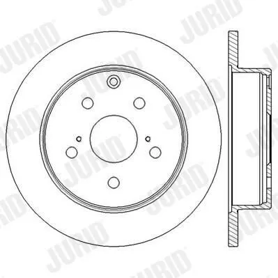 Тормозные диски 562601JC Jurid/Bendix