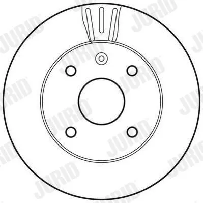 Передние тормозные диски 562662JC Jurid/Bendix