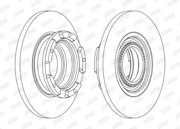 Тормозные диски 563126J Jurid/Bendix