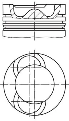 Поршень на 1 цилиндр 5924400 Mahle Original
