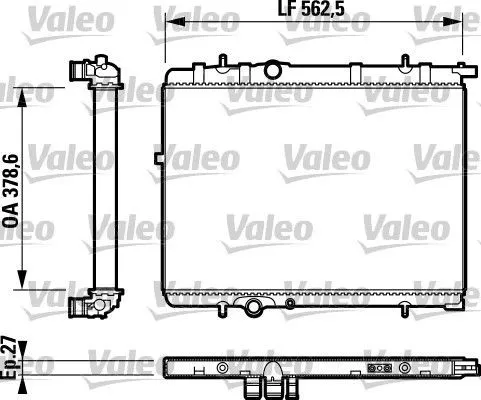 Радиатор 732893 VALEO