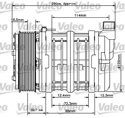 Компрессор кондиционера 815815 VALEO