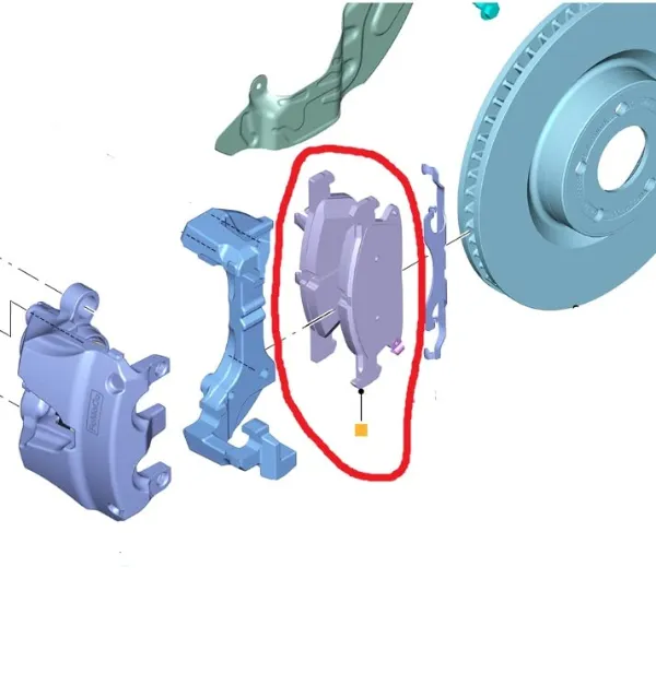 Передние тормозные колодки NZ6Z2001A Ford