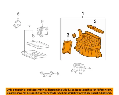 Корпус вентилятора печки (отопителя салона), в сборе HONDA 79305TA0A11