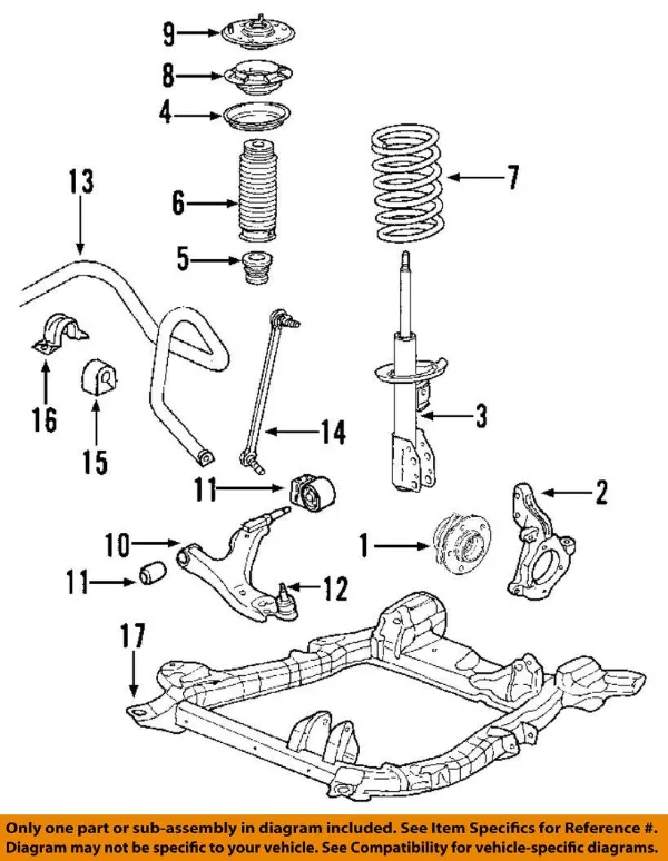 Пружина передняя левая 51406SWAA03 Honda