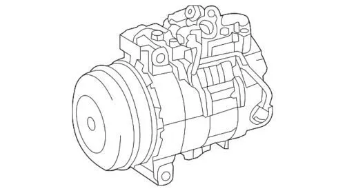 Компрессор кондиционера 0008303702 Mercedes
