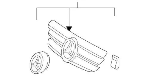 Решетка Mercedes A16388001857167