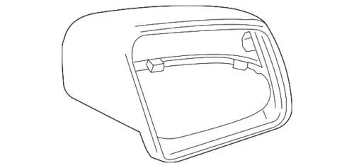 Накладка правого зеркала заднего вида Mercedes A1668100101