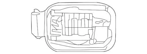 Лючок бензобака 2047500103 Mercedes