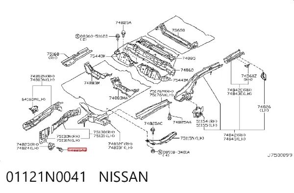  01121N0041 Nissan/Infiniti