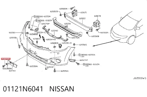  01121N6041 Nissan/Infiniti