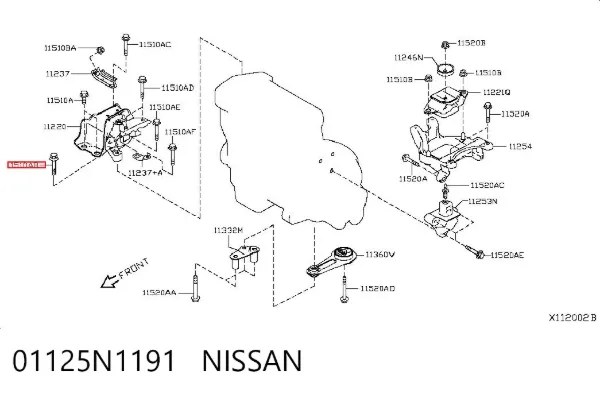  01125N1191 Nissan/Infiniti