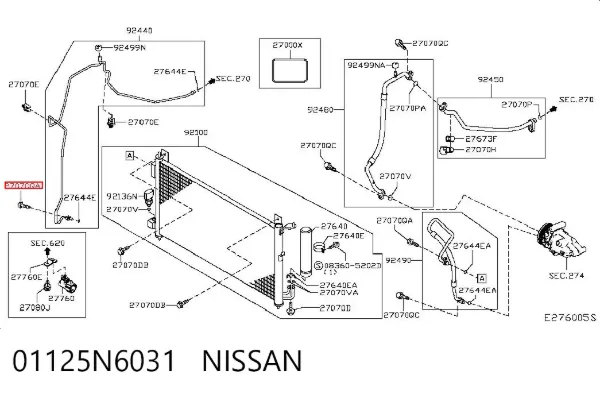  01125N6031 Nissan/Infiniti