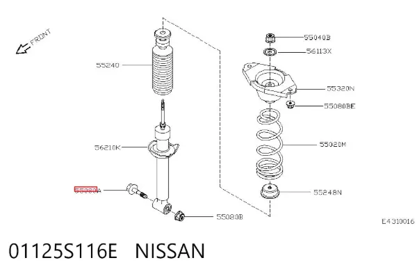  01125S116E Nissan/Infiniti