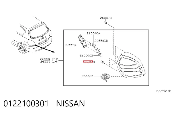  0122100301 Nissan/Infiniti