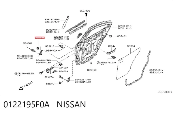  0122195F0A Nissan/Infiniti