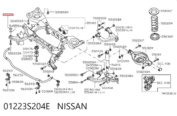  01223S204E Nissan/Infiniti