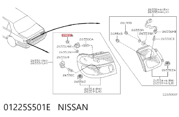  01225S501E Nissan/Infiniti