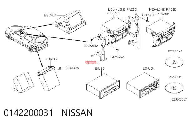 Магнитола 0142200031 Nissan/Infiniti